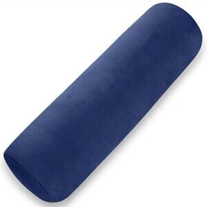 MIDDLE ONE Body Pillow Bolster Removable Velvet Cover Long Round 24 X 7.87" Blue